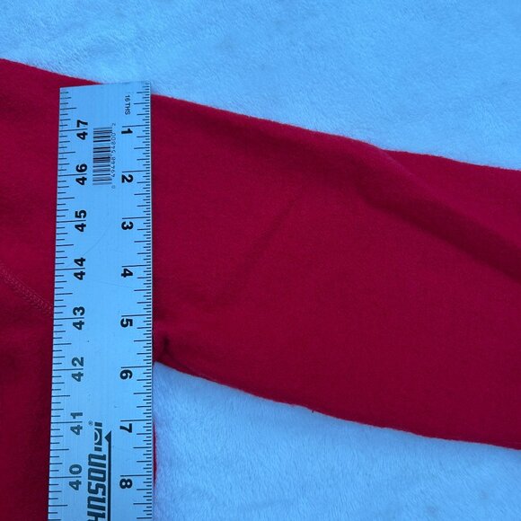 Jones New York Women Red Merino Wool Single-Button Blazer Cardigan Sweater Small - Picture 10 of 11